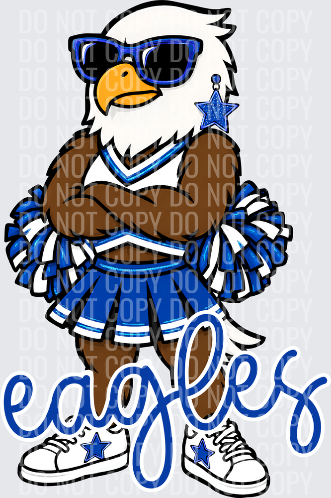 Eagles Cheer Royal Blue