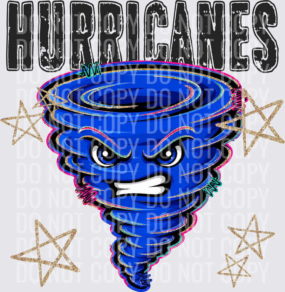 KayndiDesigns 08.26 Grunge Varsity Hurricanes
