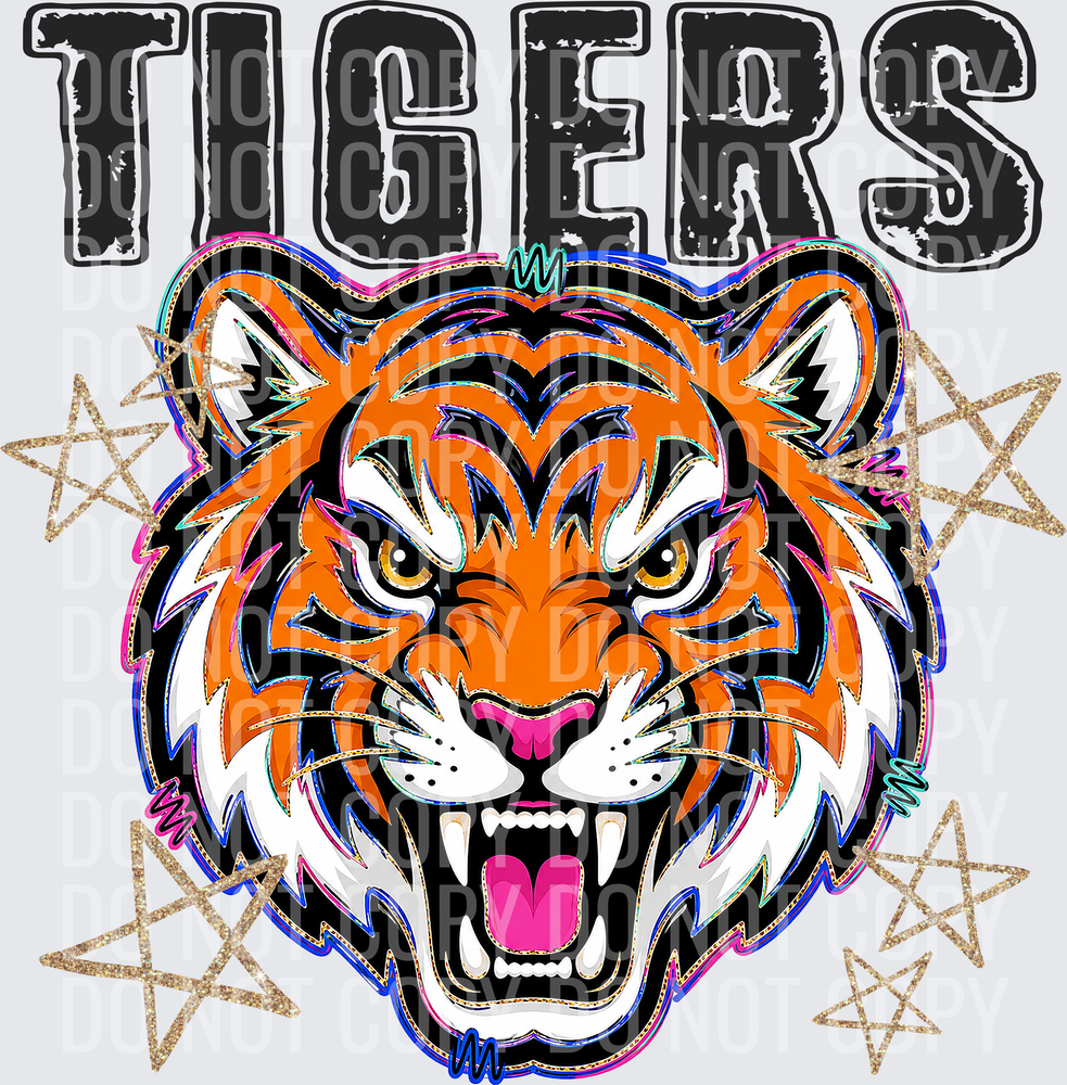 KayndiDesigns 08.26 Grunge Varsity Tigers