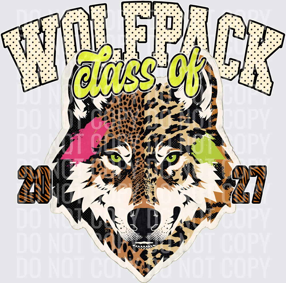 KayndiDesigns 10.26 Class of 2027 Bright Wolfpack