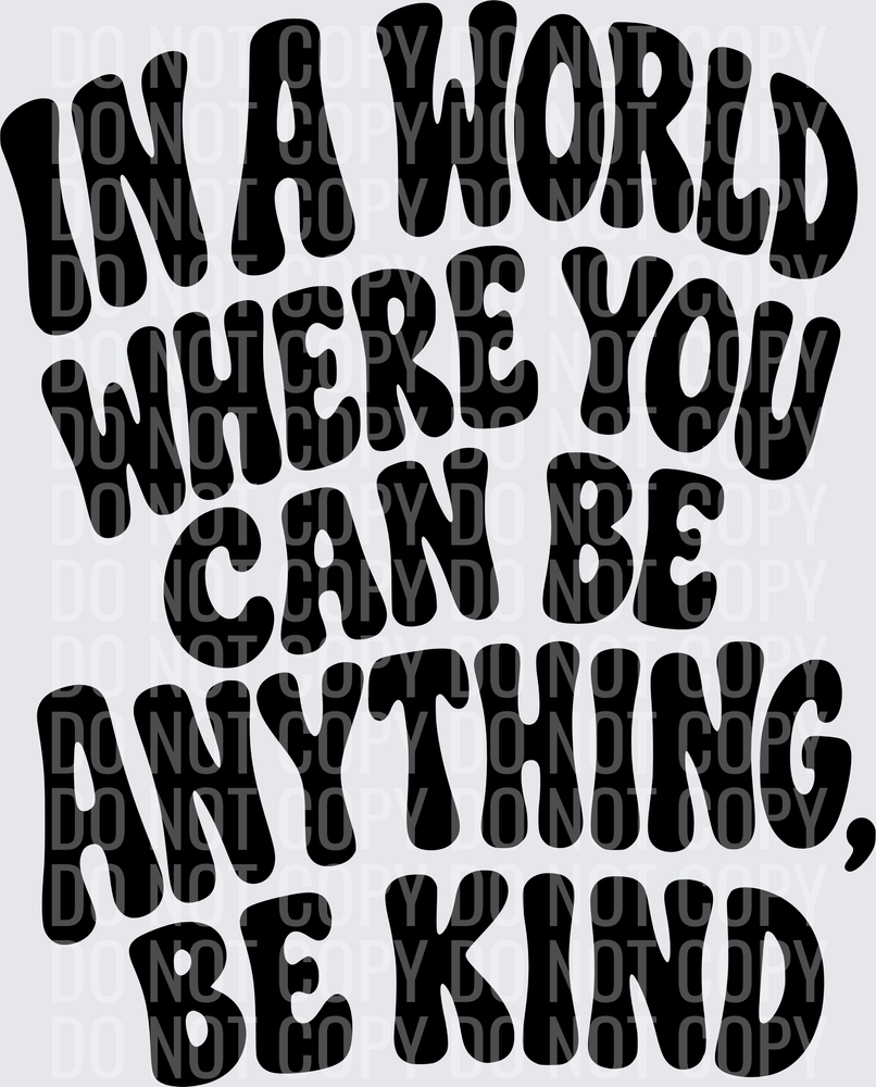 be kind black300dpi