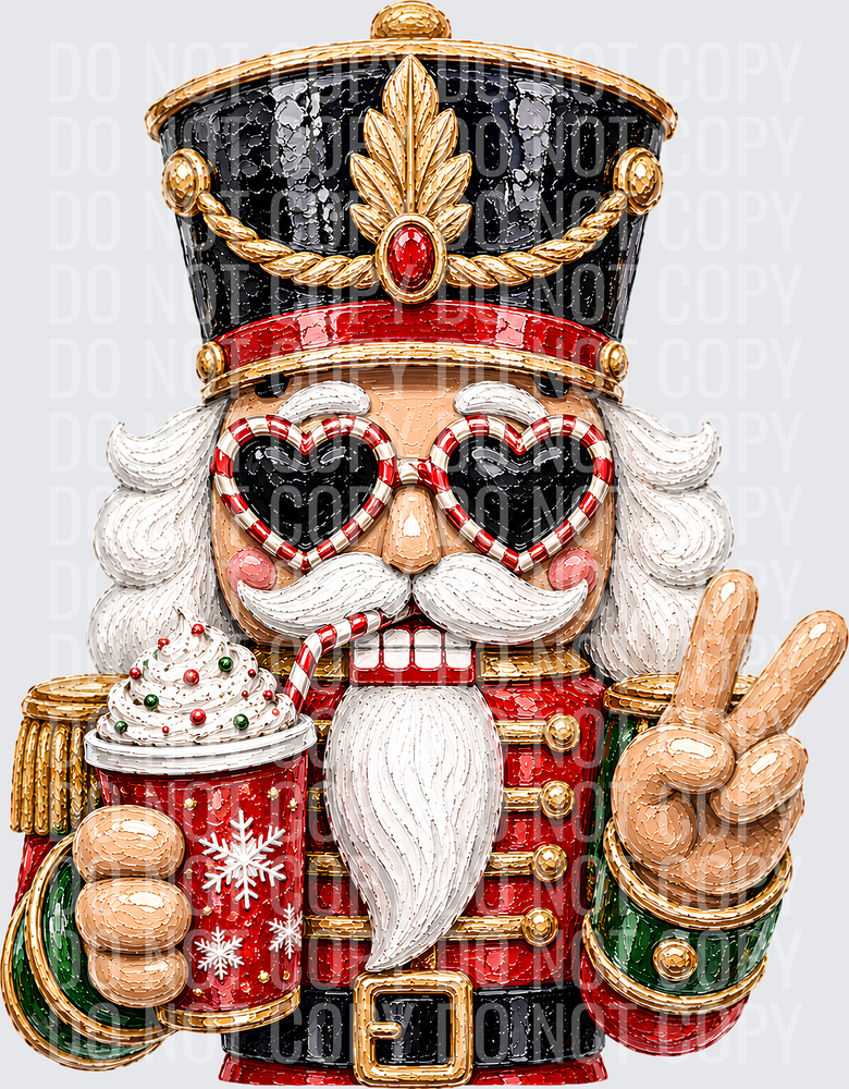 NUTCRACKER FAUX PAINTED