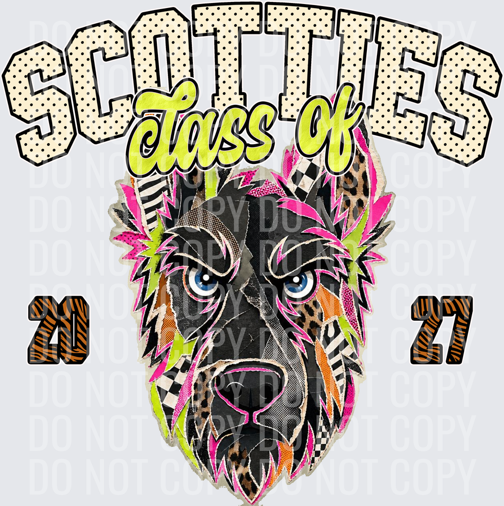 KayndiDesigns 10.26 Class of 2027 Bright Scotties