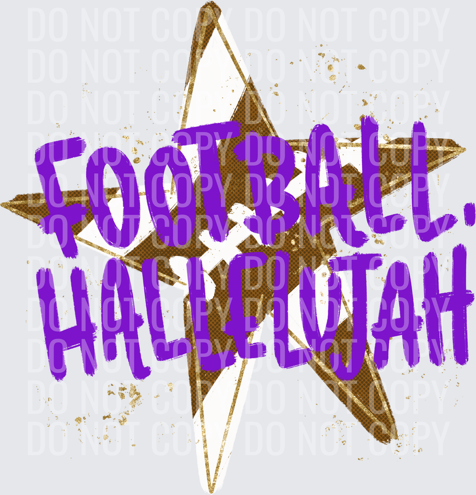 football hallelujah purple