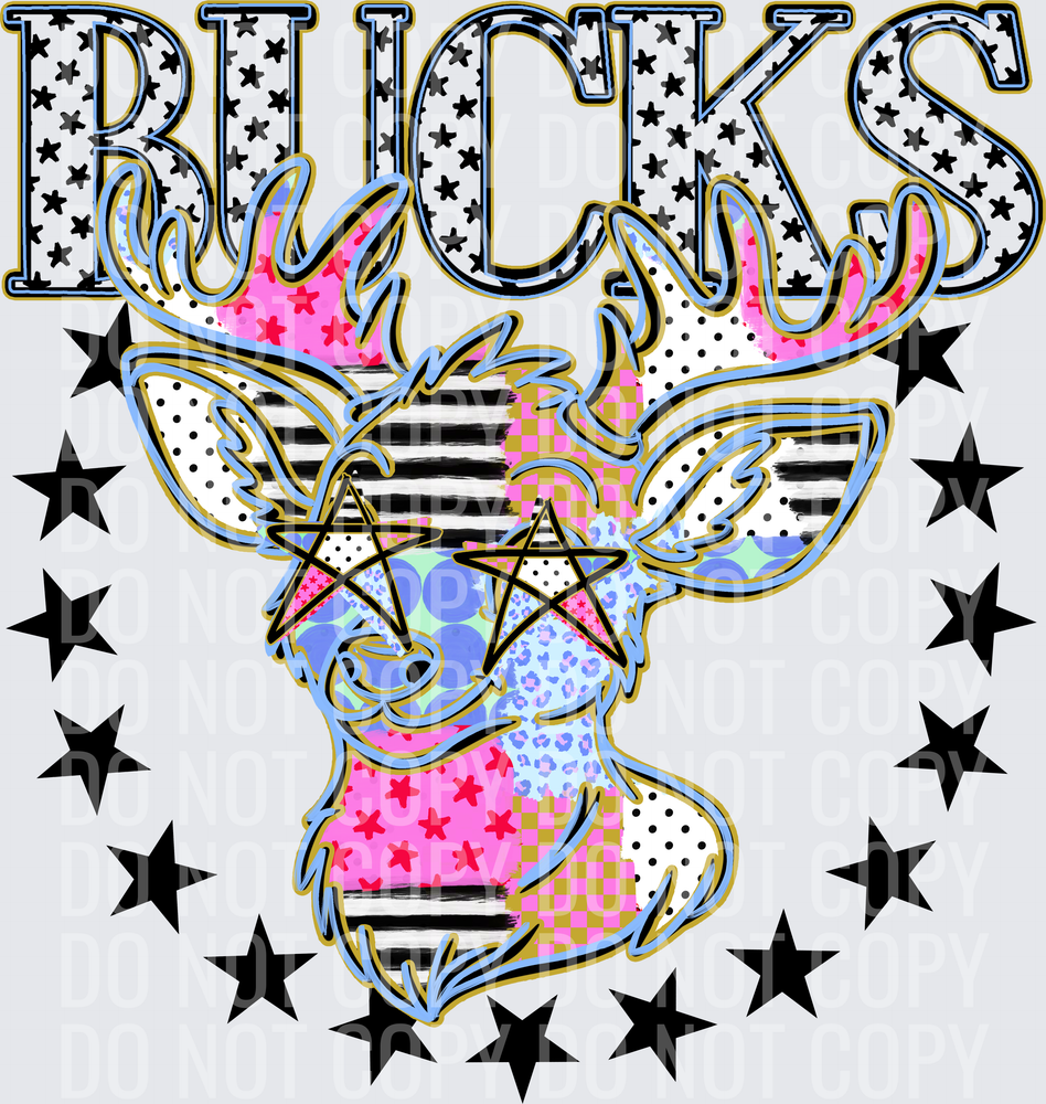 KayndiDesigns 09.26 Patchwork Varisty Stars Bucks