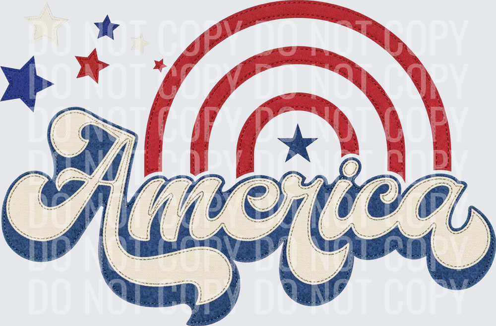 America faux patch hwds