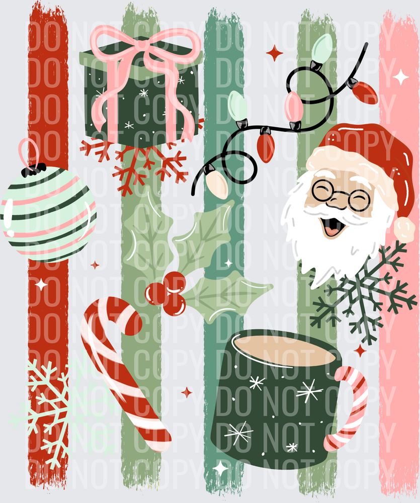 Santa Gift Light Skin Stripes