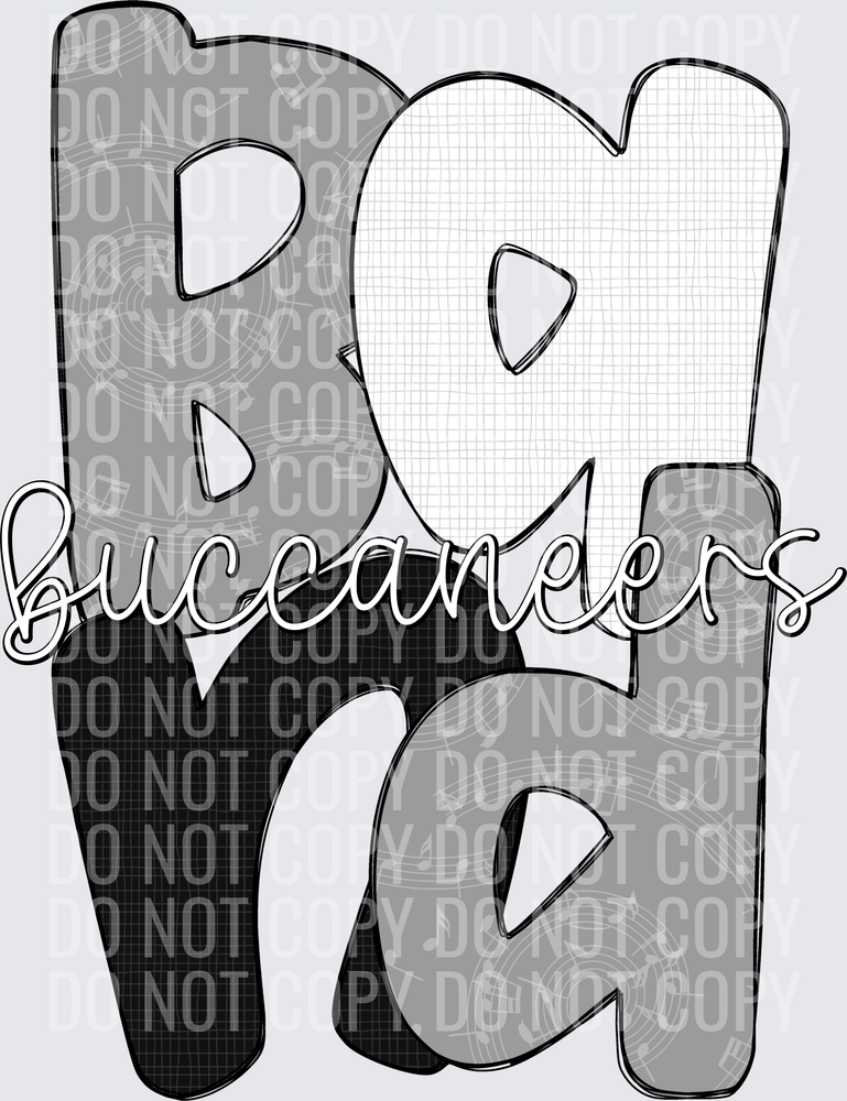 BuccaneersGrayWhiteBlack-Band