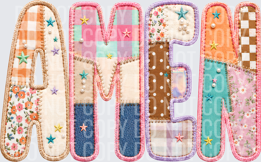 AMEN PATCH LETTERS