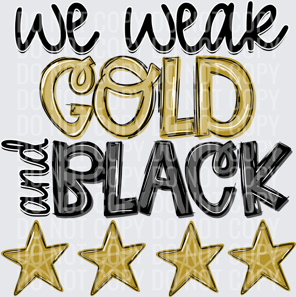 gold and black_