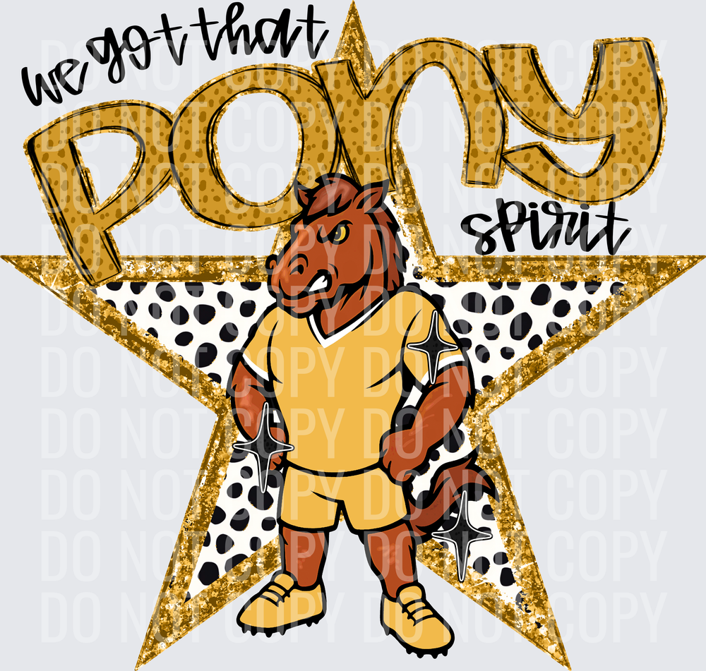 KayndiDesigns 09.26 We Got That Spirit Pony Gold