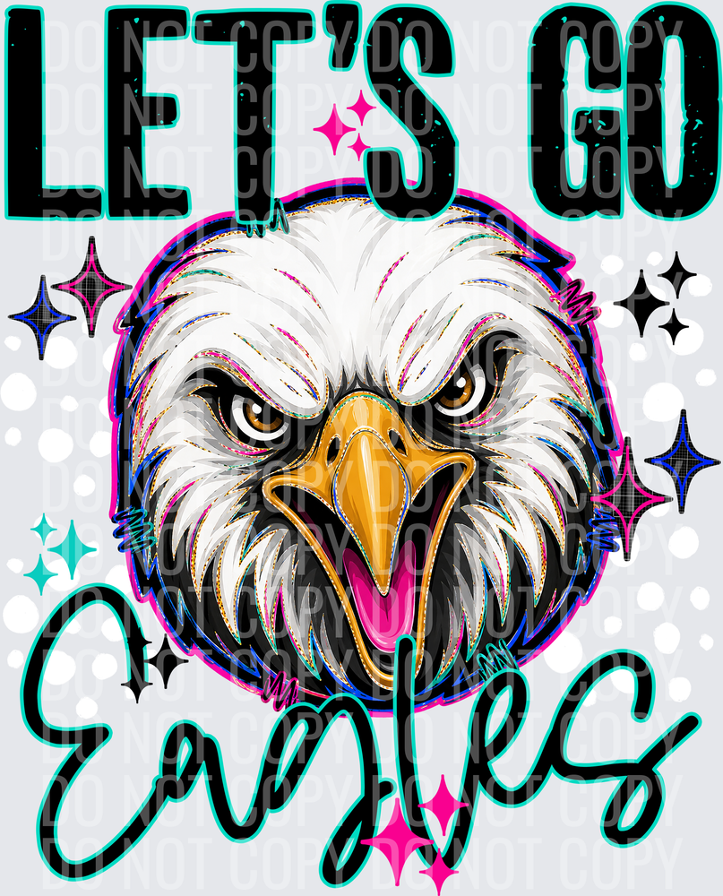 LETS GO MASCOTS EAGLES