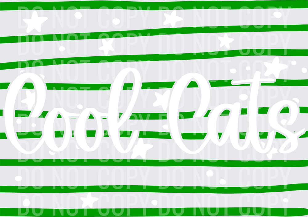 CoolCatsGreenWhite