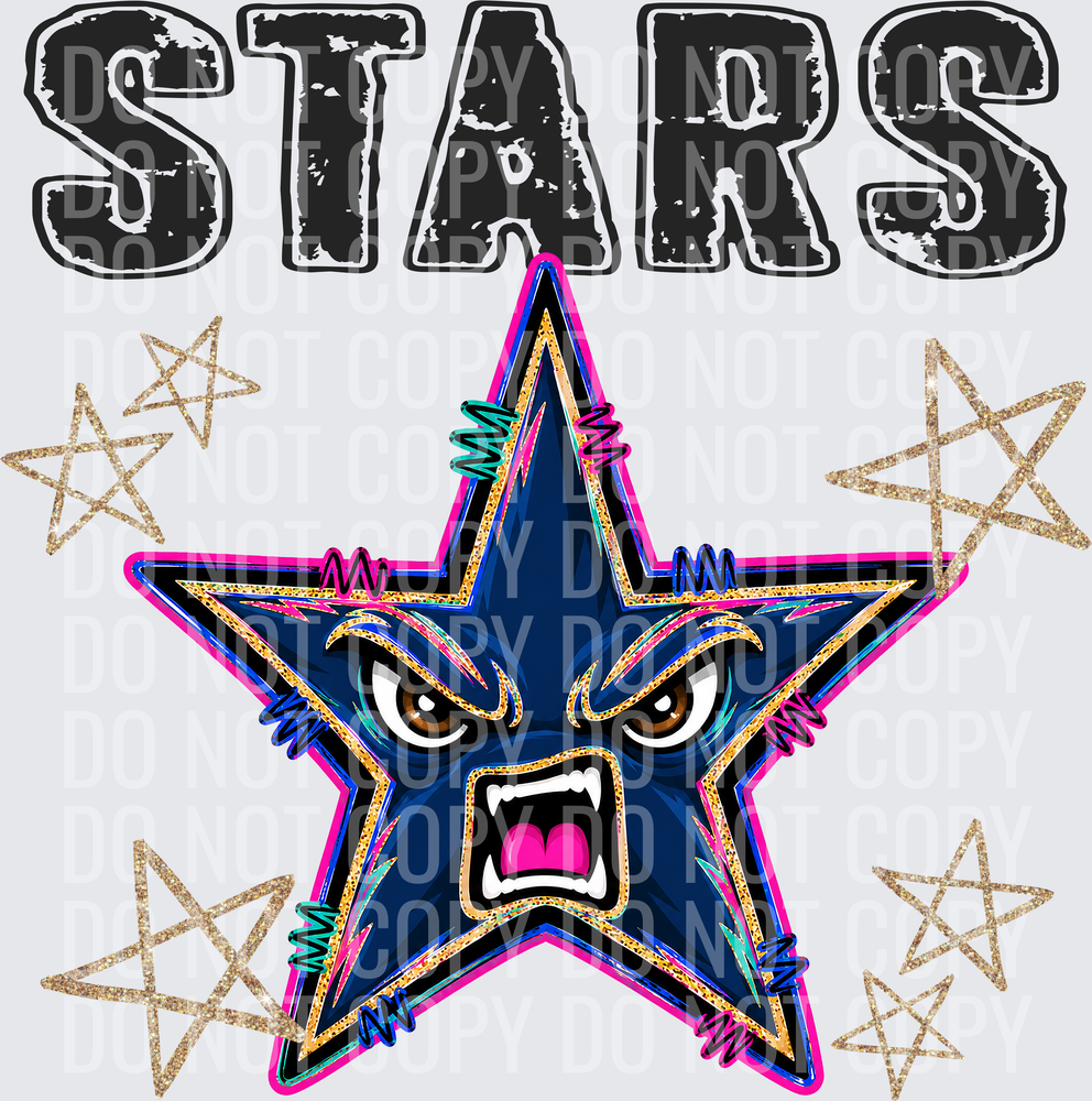 KayndiDesigns 08.26 Grunge Varsity Stars
