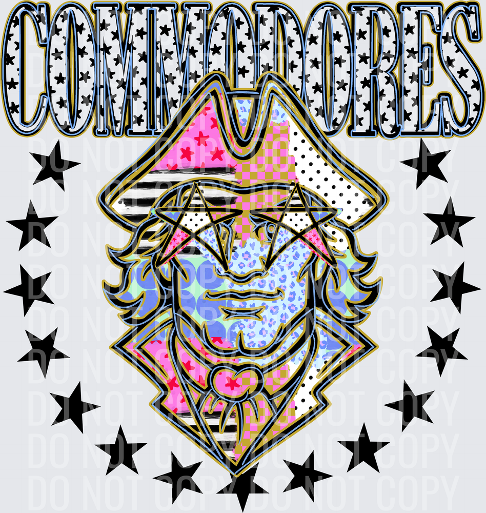 KayndiDesigns 09.26 Patchwork Varisty Stars Commodores