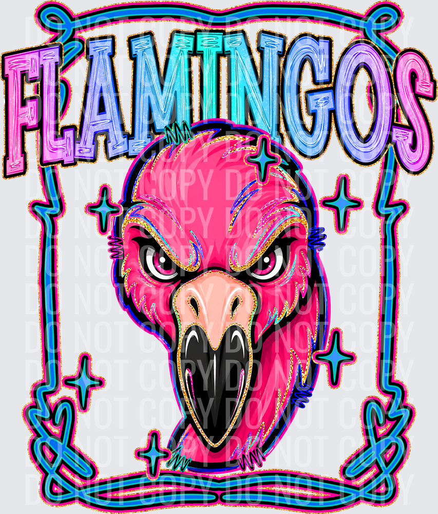 KayndiDesigns 08.26 Retro Pop Flamingos