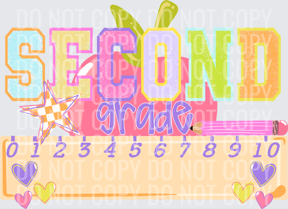 Second grade Apple glitter
