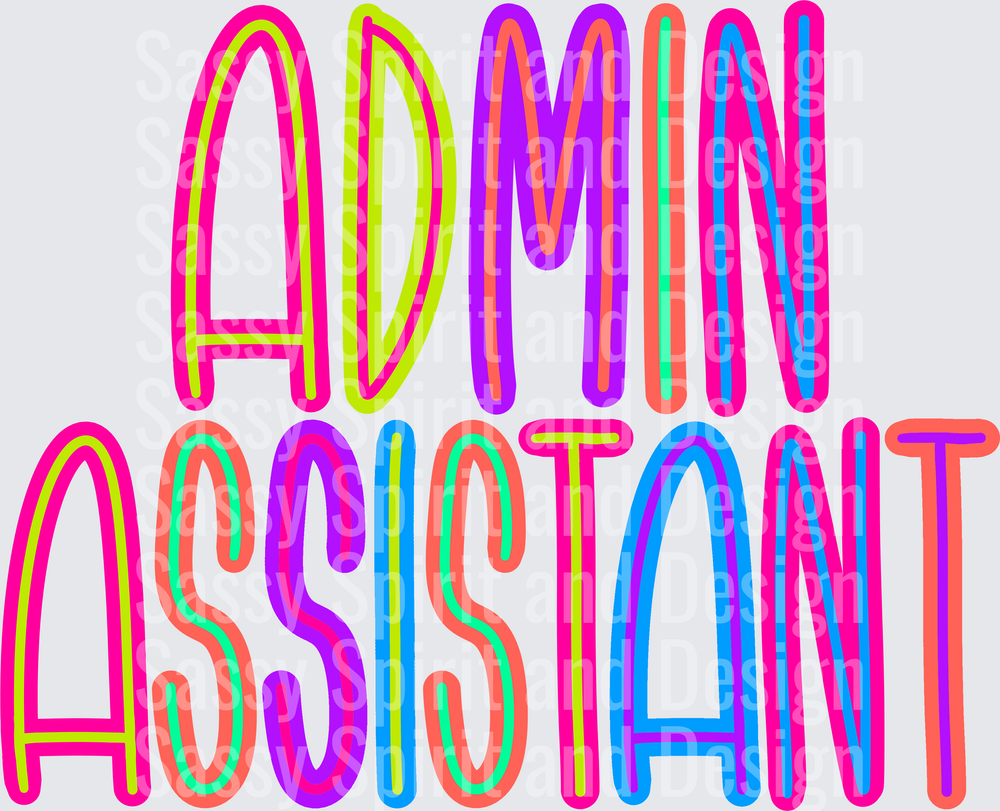 Back to School Brights ADMIN ASSISTANT