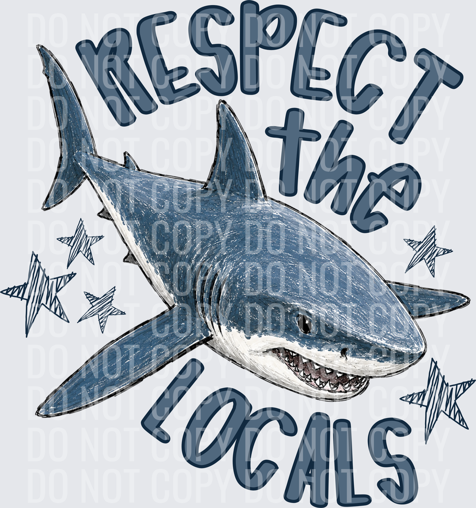 respect the locals shark