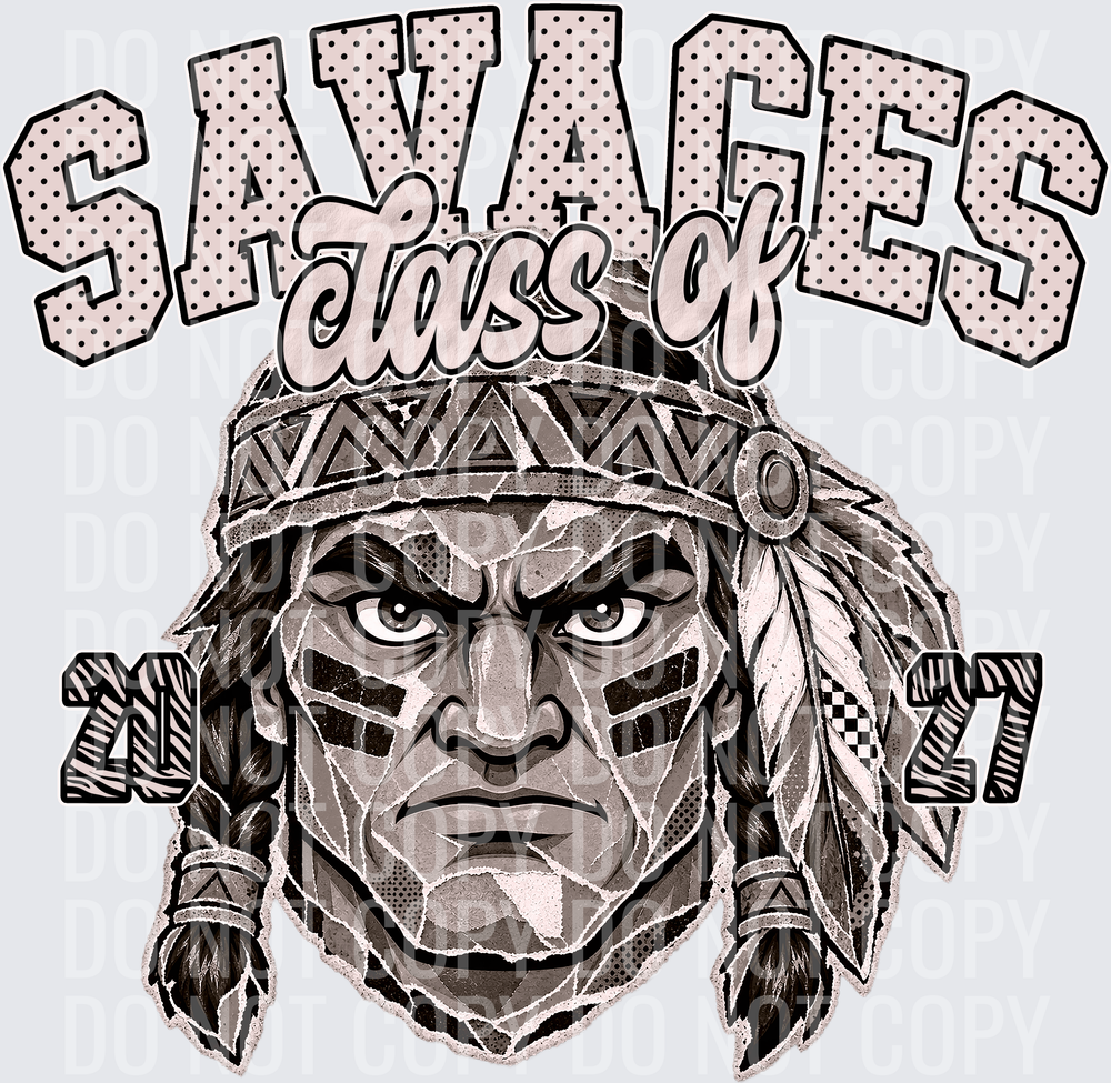KayndiDesigns 10.26 Class of 2027 Neutral Savages 10