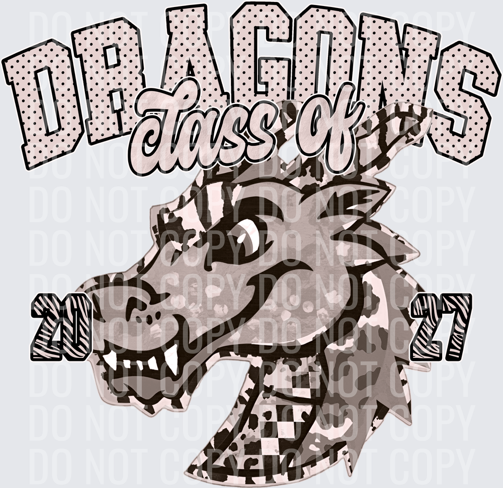 KayndiDesigns 10.26 Class of 2027 Neutral Dragons