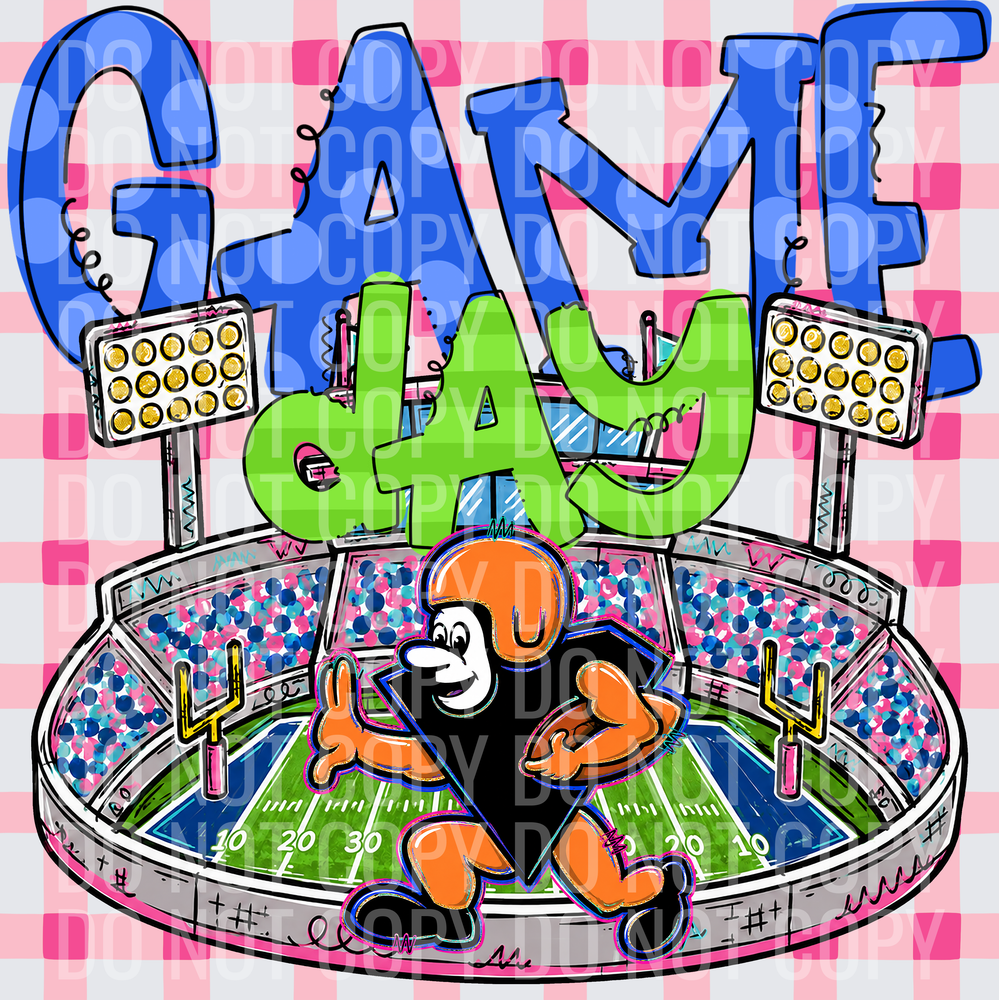 KayndiDesigns 08.26 Game Day Stadium Black Diamonds