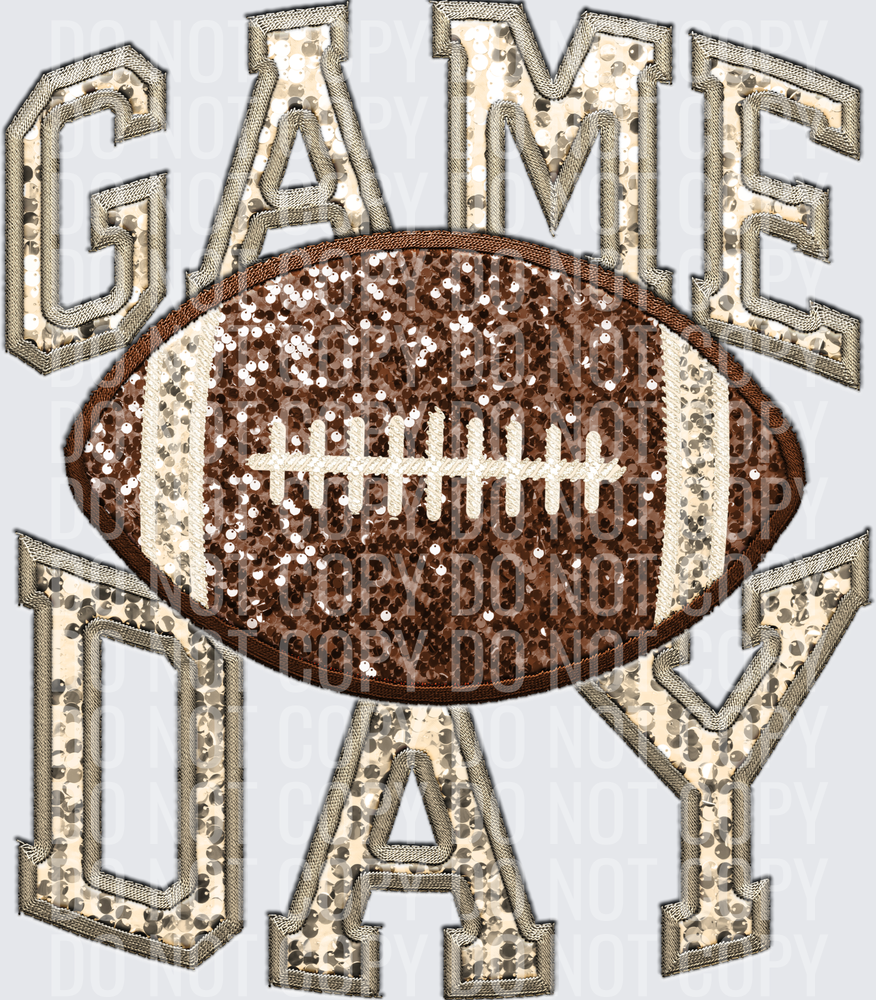 KayndiDesigns 06.26 Game Day Sequin Embriodery 28 Champagne Gold