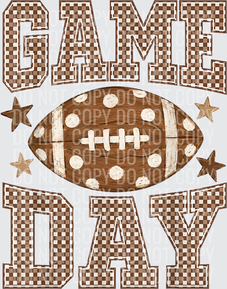 Game Day Polka Dot Football Touchdown Season Men Women Kids T-Shirt