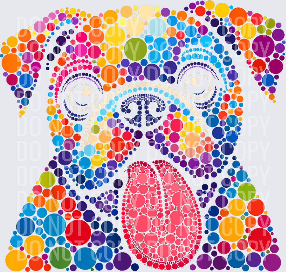 Funny-Bulldog-Dog-Lovers-Polka-Dot-Happy-Dot-Day-Girls-Boys-T-Shirt