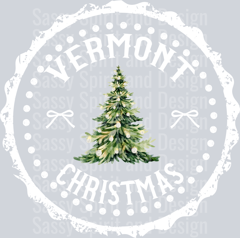 STATE CHRISTMAS STAMP Vermont