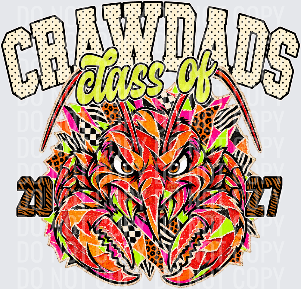 KayndiDesigns 10.26 Class of 2027 Bright Crawdads