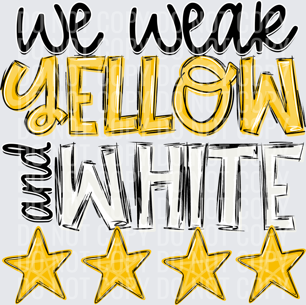 yellow and white