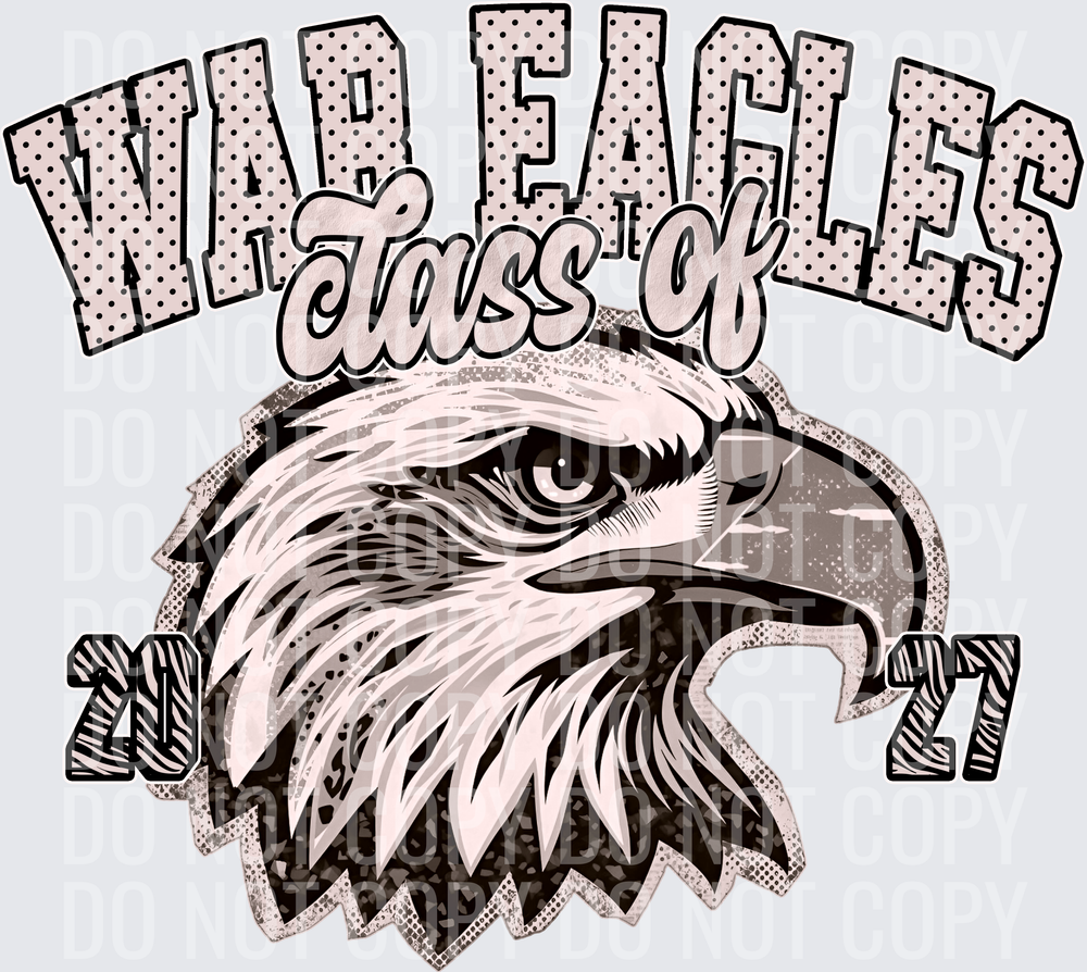 KayndiDesigns 10.26 Class of 2027 Neutral War Eagles 2