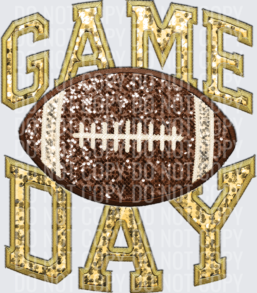 KayndiDesigns 06.26 Game Day Sequin Embriodery 25 Light Gold