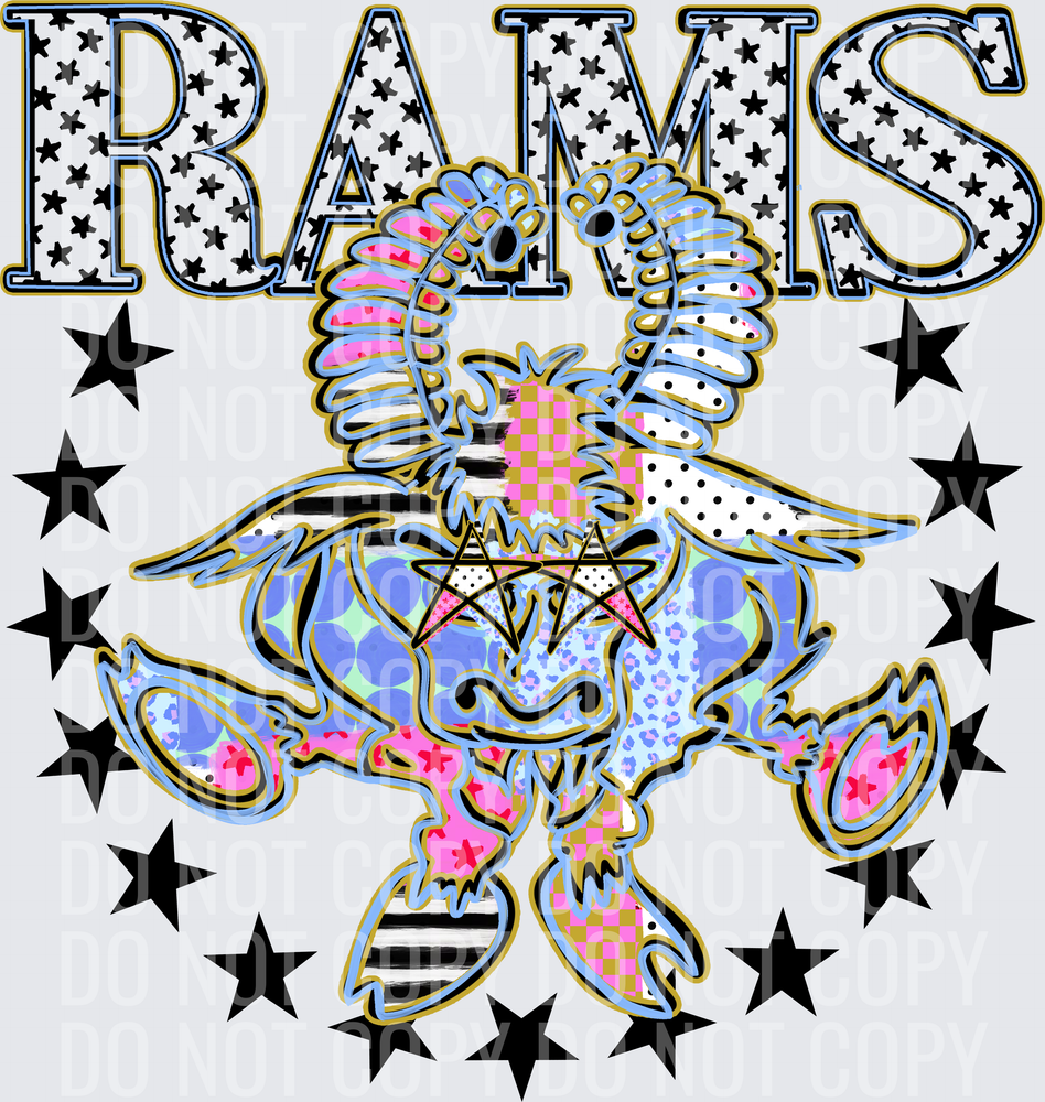 KayndiDesigns 09.26 Patchwork Varisty Stars Rams 3