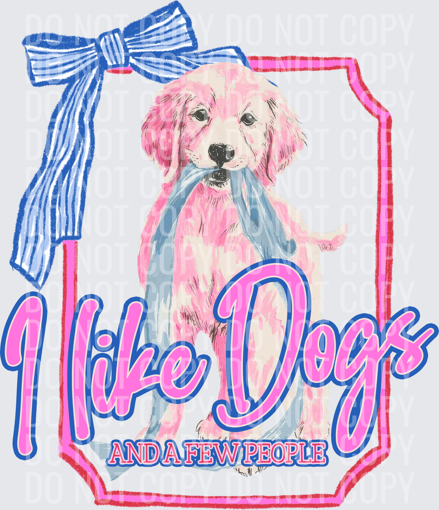 KayndiDesigns 06.26 I Like Dogs and a Few People Golden Retriever Puppy