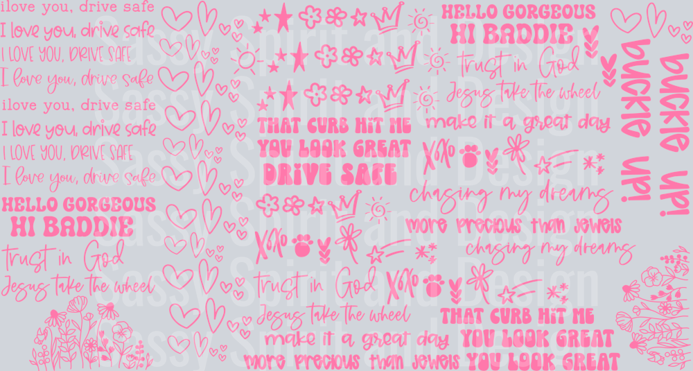 REARVIEW DECALS PINK