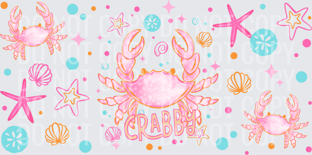 Pink crabby 16oz wrap