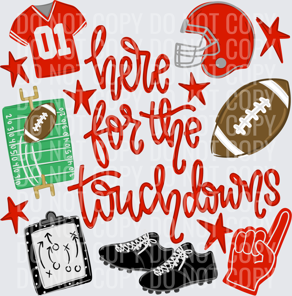 here for the touchdowns red