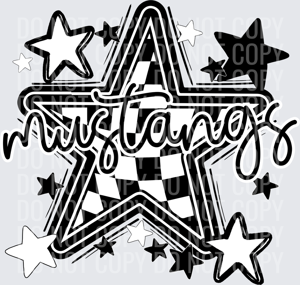 Mustangs BW