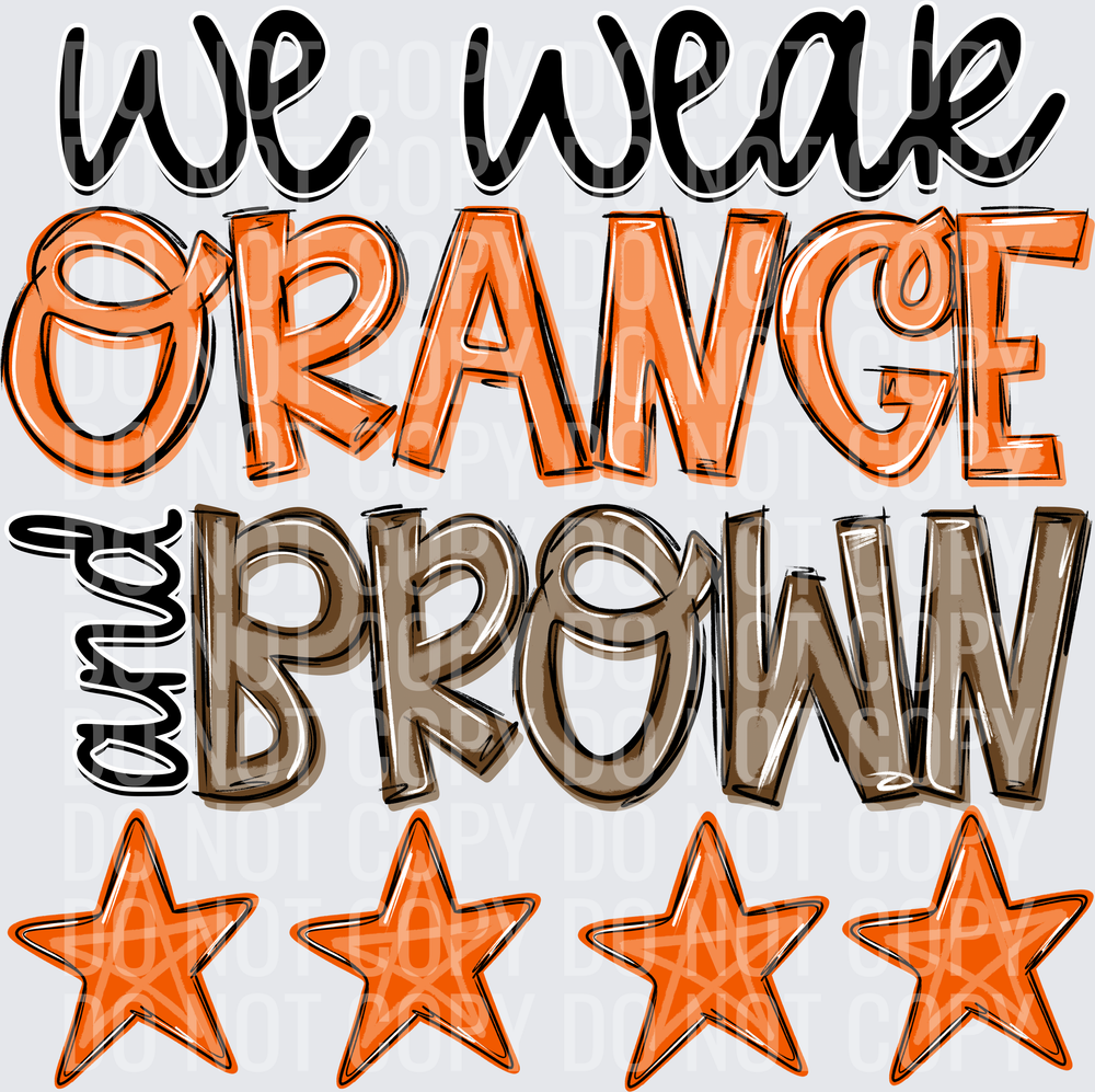 Orange & Brown