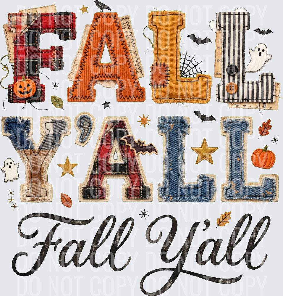 fall yall faux patchwork hwds