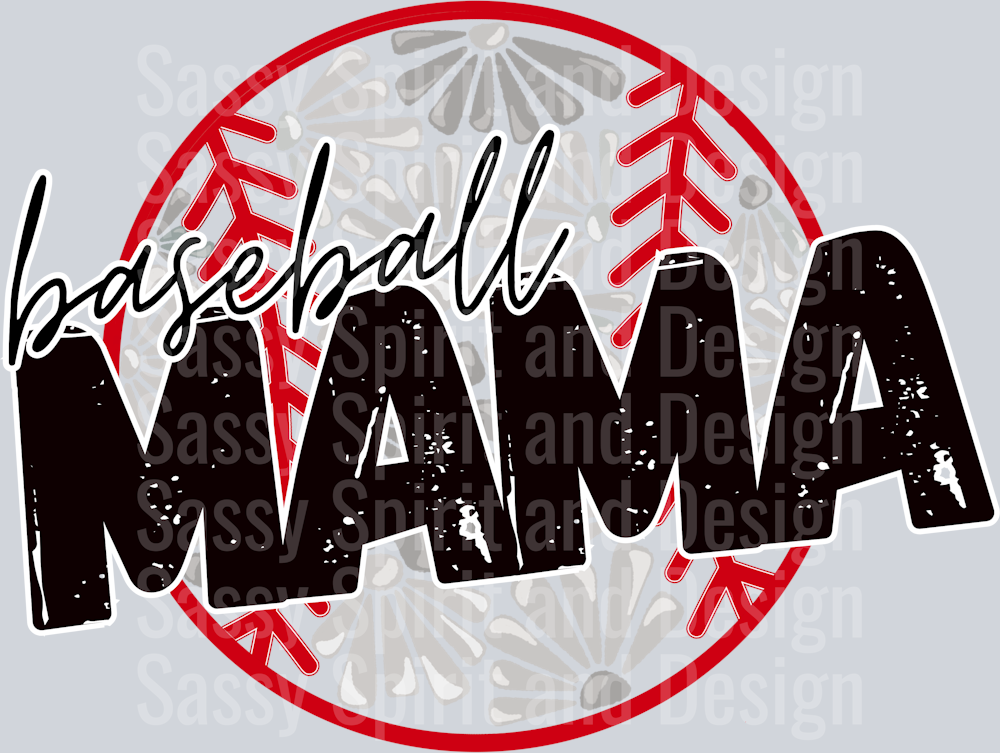 baseball mama flower