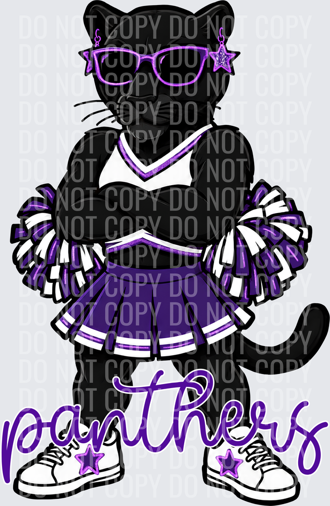 Panthers Cheer Purple White