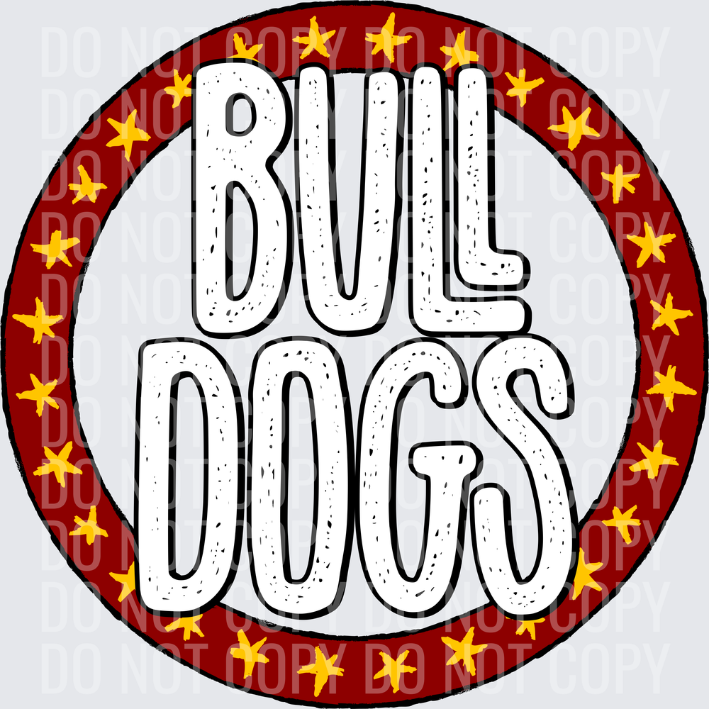 BulldogsStarCircleMaroonYellowGold