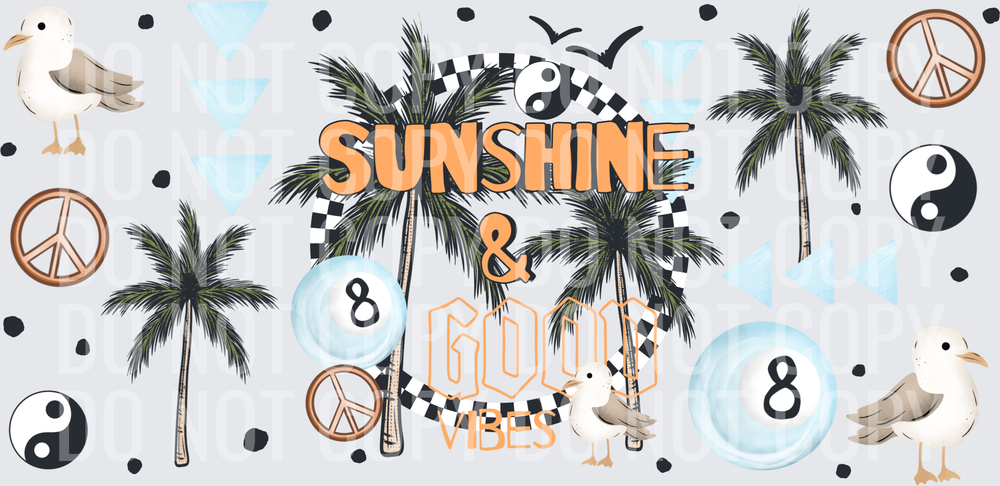 Sunshine & Good Vibes 16oz wrap