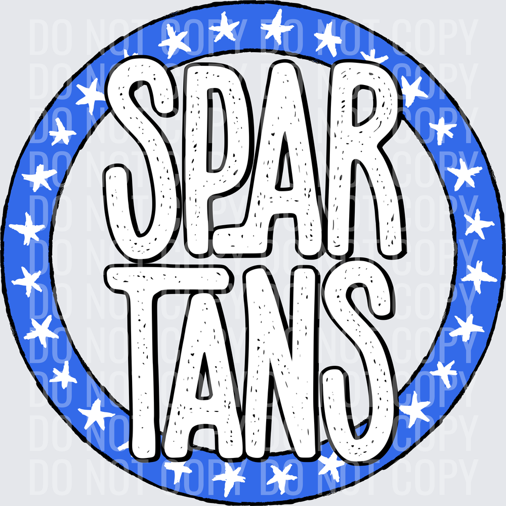 SpartansStarCircleRoyalWhite