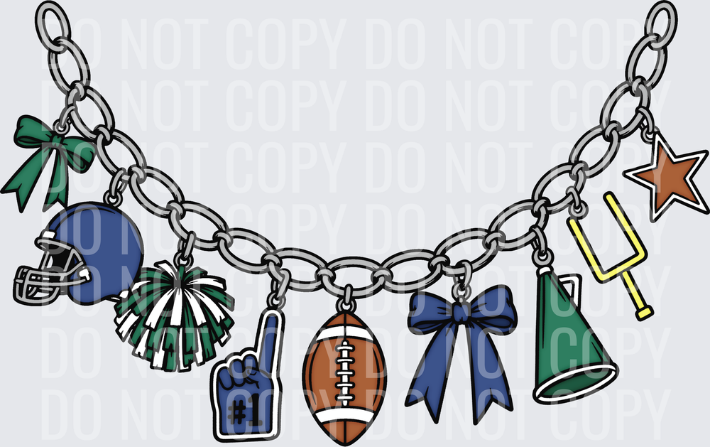 Football chain charms