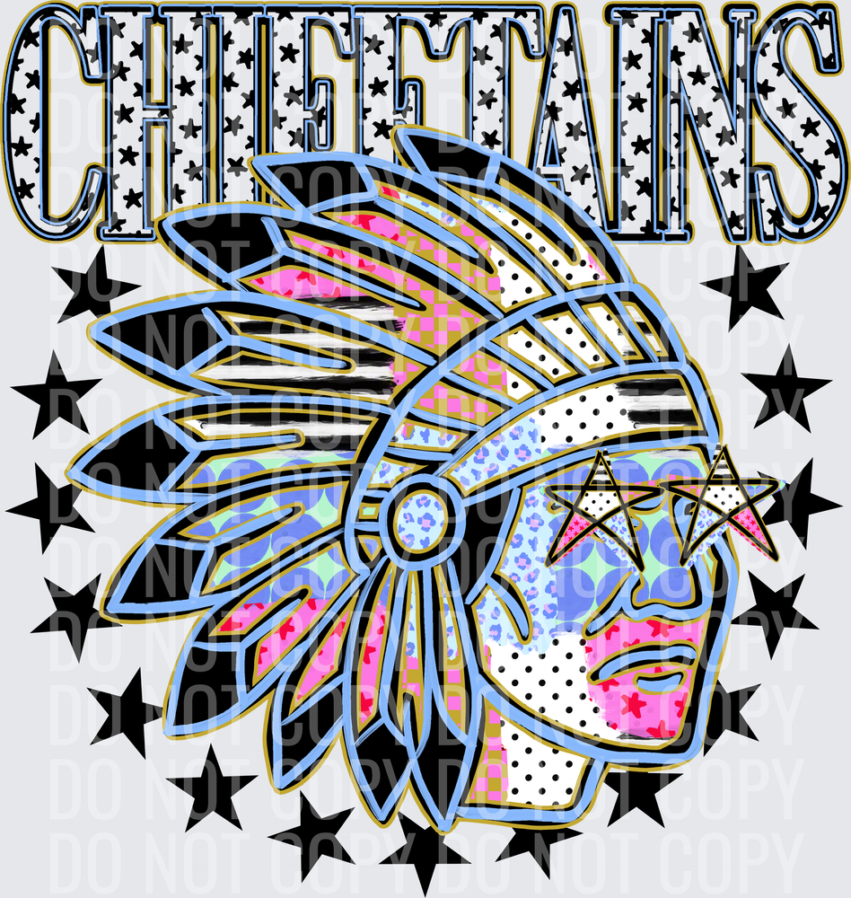 KayndiDesigns 09.26 Patchwork Varisty Stars Chieftains