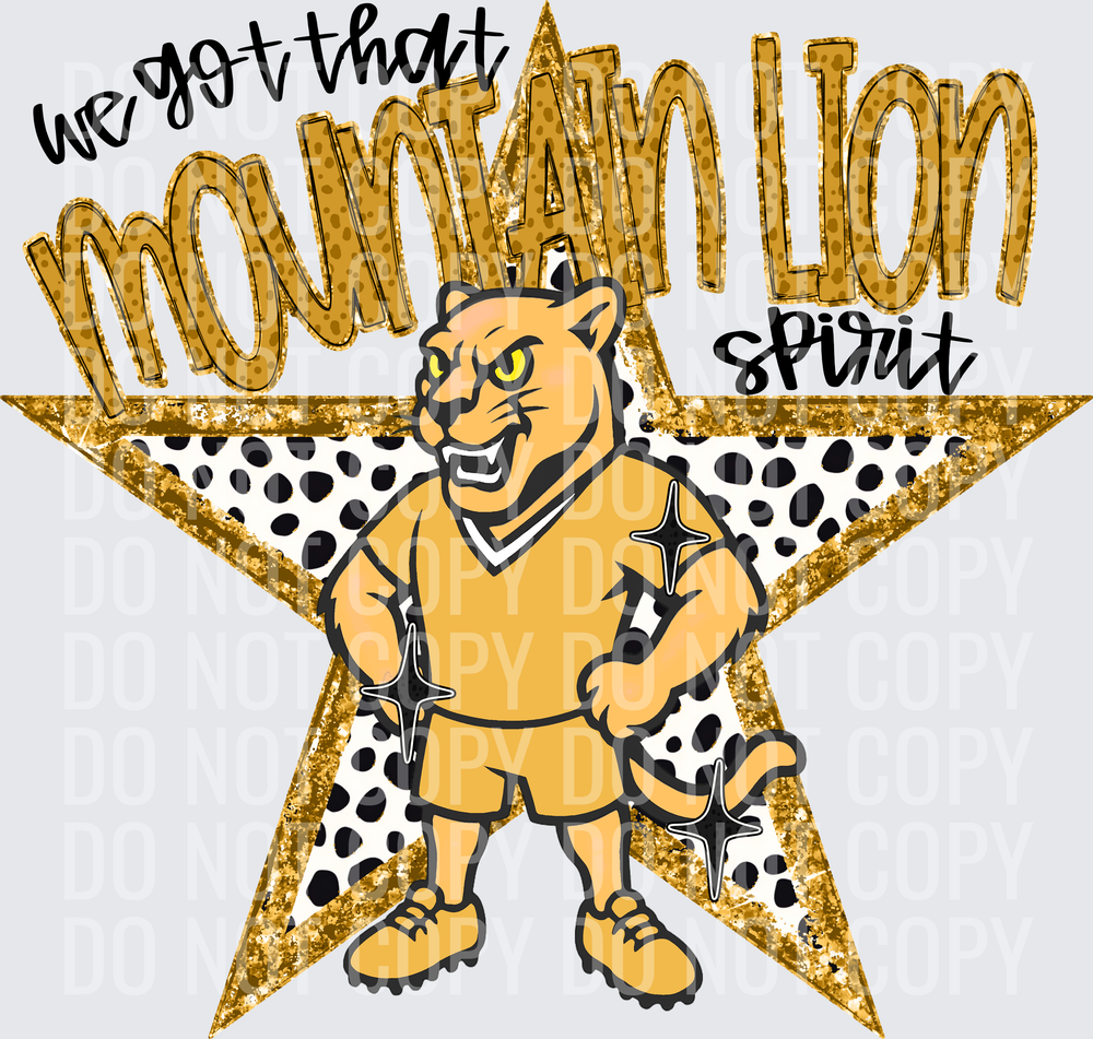 KayndiDesigns 09.26 We Got That Spirit Mountain Lion Gold